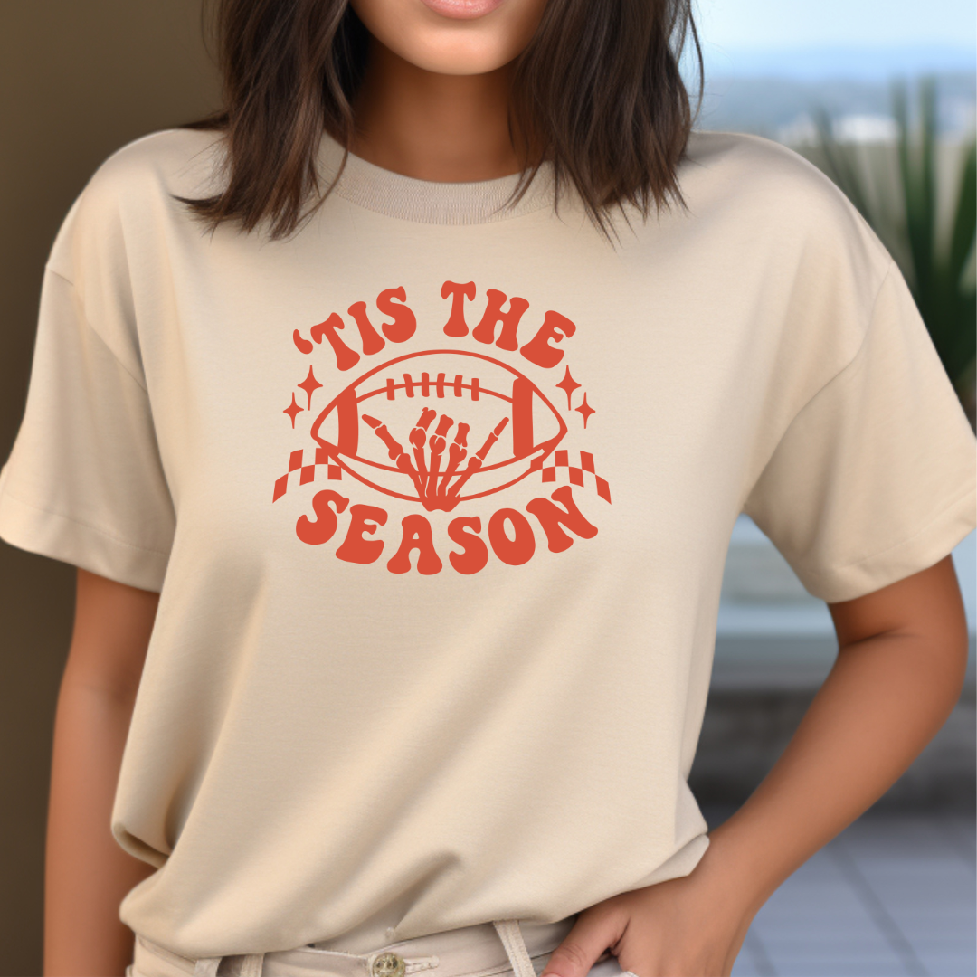 Tis' the Season Football Hand Tee/Sweater