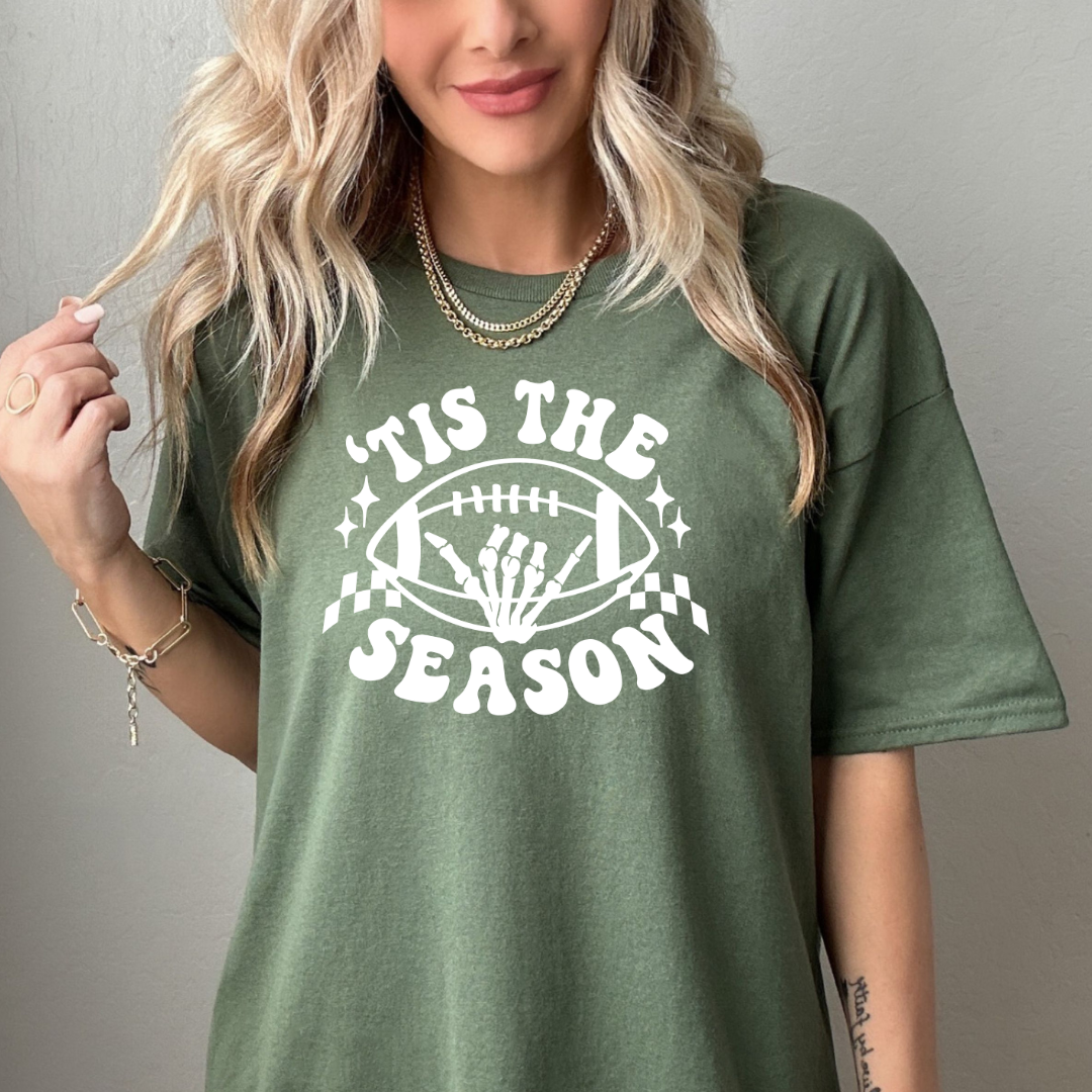 Tis' the Season Football Hand Tee/Sweater